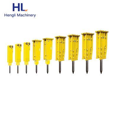 HL190 49 टन खुदाई हाइड्रोलिक ब्रेकर रॉड हाइड्रोलिक हैमर पाइल लार्ज